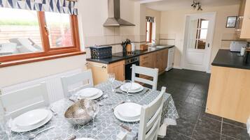 Fridge, microwave, dishwasher, electric kettle