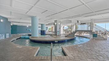 Indoor pool, seasonal outdoor pool
