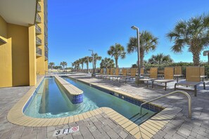 Indoor pool, seasonal outdoor pool