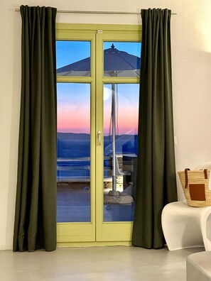 Interior - Villa AGNES Mykonos - 5 bedrooms - seaview - pool - fast satellite internet (Mykonos)