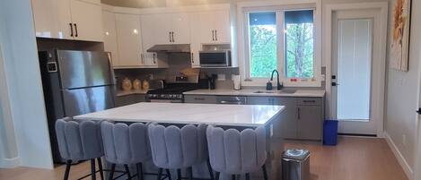 Microwave, oven, stovetop, dishwasher