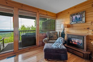 Smart TV, chimenea, videojuegos y reproductor de DVD 