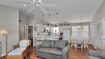 House, Multiple Beds (The Beach House) | Living area | TV