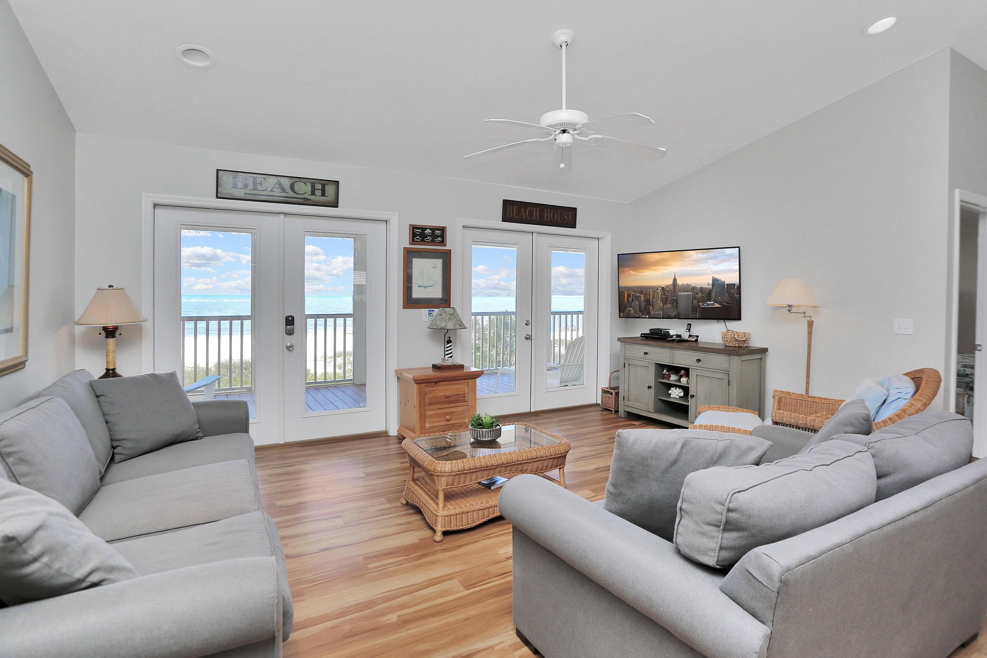 House, Multiple Beds (The Beach House) | Living area | TV