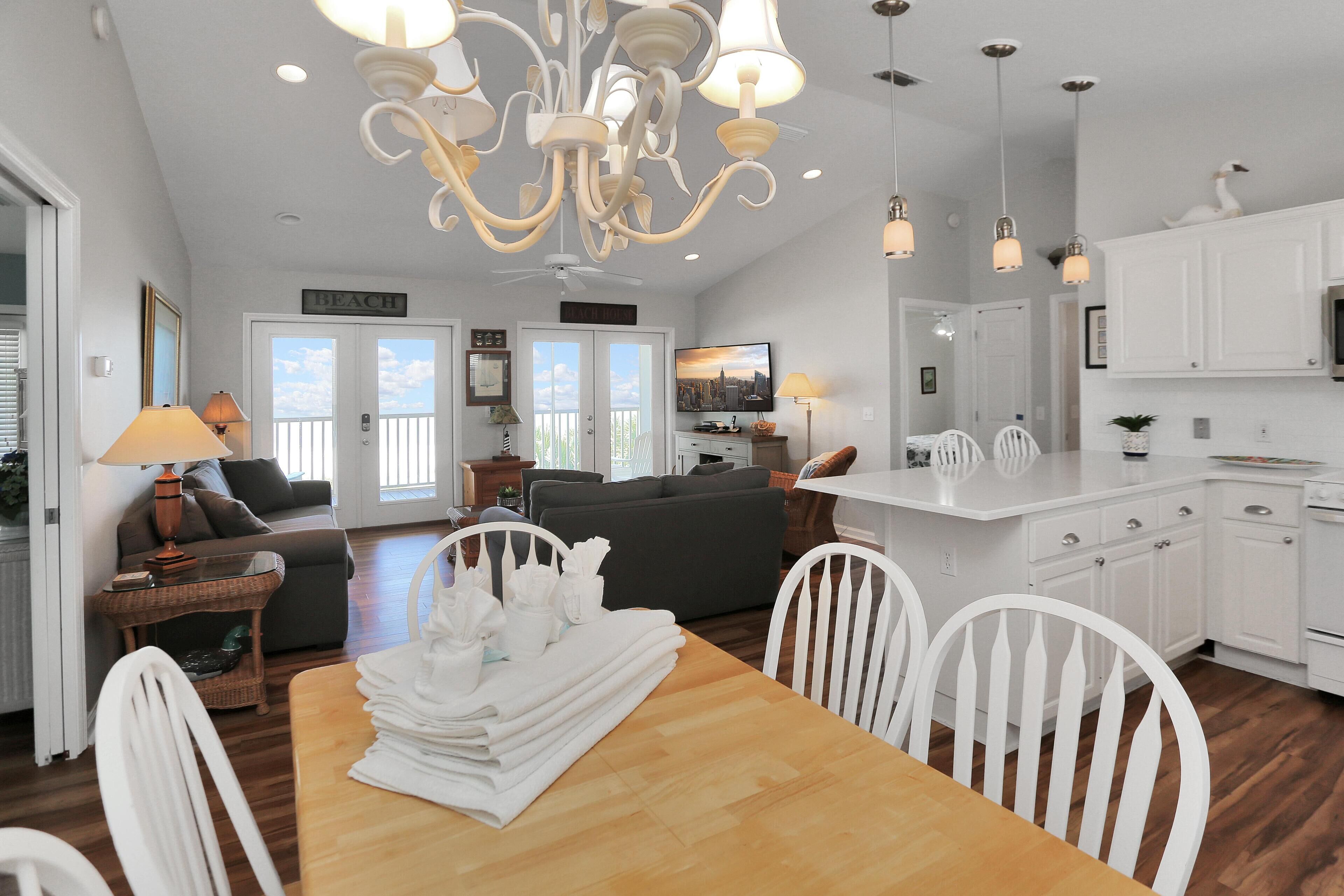 獨棟房屋, 多張床 (The Beach House) | 起居區 | 電視