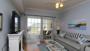 Condo, Multiple Beds (Dunes Club 1D) | Living area