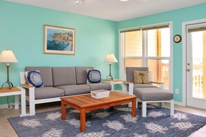 Ferienhaus, Mehrere Betten (Sea Cliff B2) | Wohnbereich