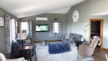 Smart TV, DVD player, books