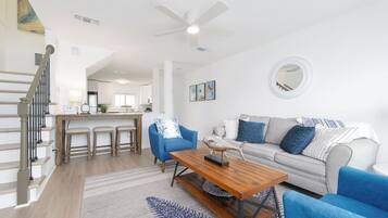 Smart TV, DVD player, books