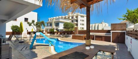 Una piscina riscaldata