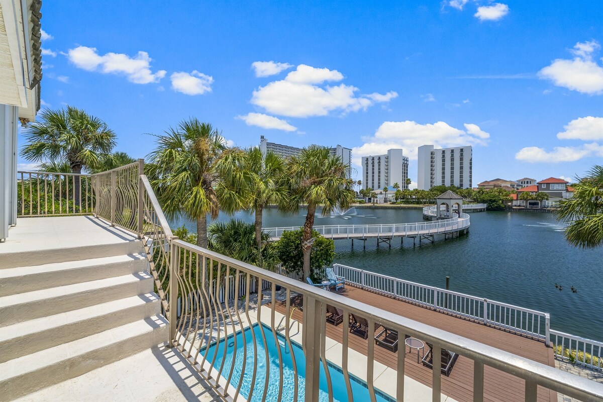 Photo 32 of Walk 4 min to PRIVATE BEACH in Destin! Backyard Pool🏖️ On The Lake🏖️ Fire Pit