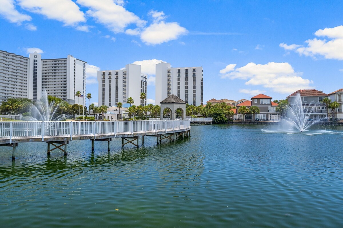 Photo 40 of Walk 4 min to PRIVATE BEACH in Destin! Backyard Pool🏖️ On The Lake🏖️ Fire Pit