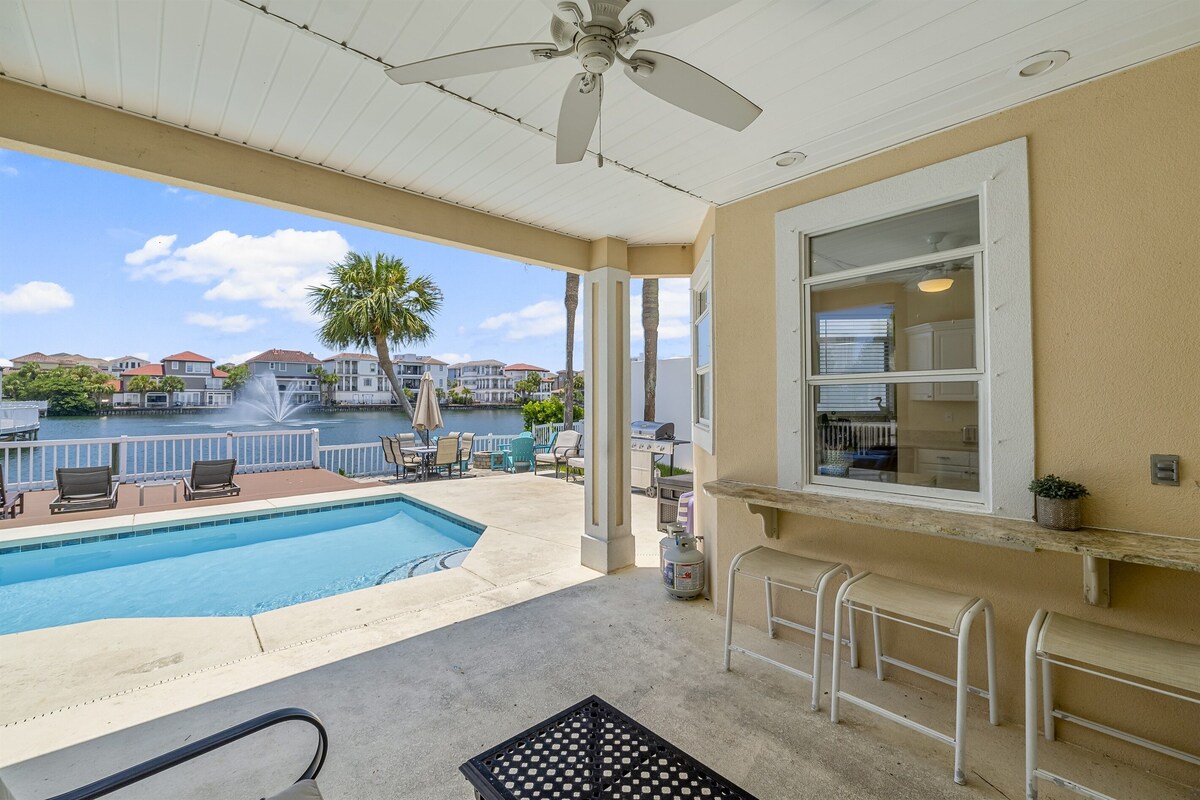 Photo 33 of Walk 4 min to PRIVATE BEACH in Destin! Backyard Pool🏖️ On The Lake🏖️ Fire Pit