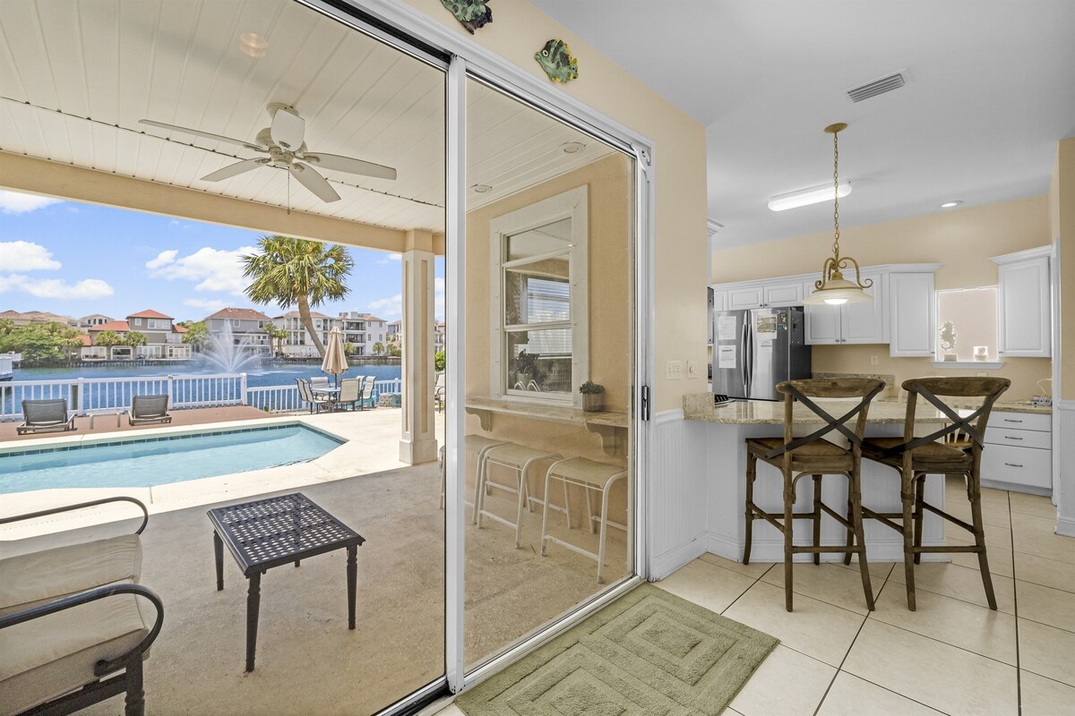 Photo 24 of Walk 4 min to PRIVATE BEACH in Destin! Backyard Pool🏖️ On The Lake🏖️ Fire Pit