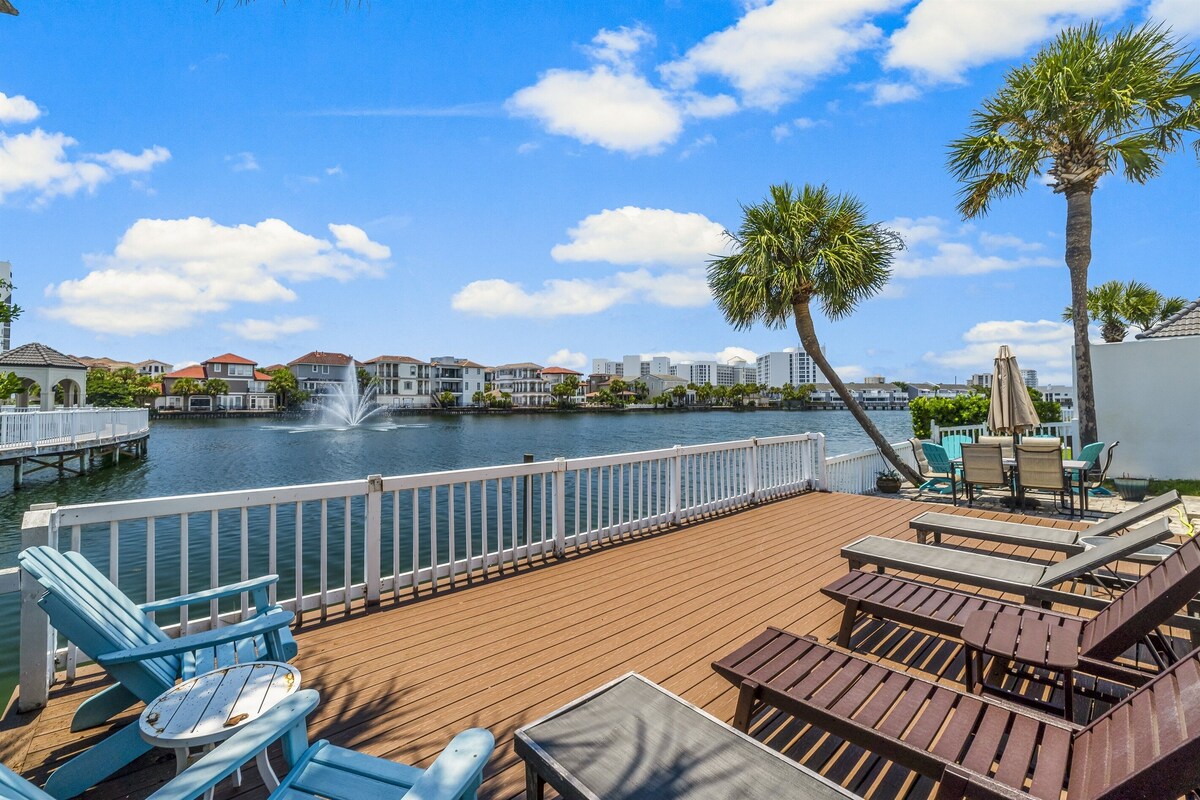 Photo 36 of Walk 4 min to PRIVATE BEACH in Destin! Backyard Pool🏖️ On The Lake🏖️ Fire Pit