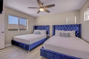 4 bedrooms, desk, iron/ironing board, free WiFi