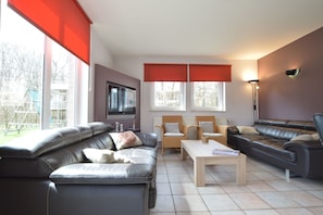 TV, fireplace, DVD player