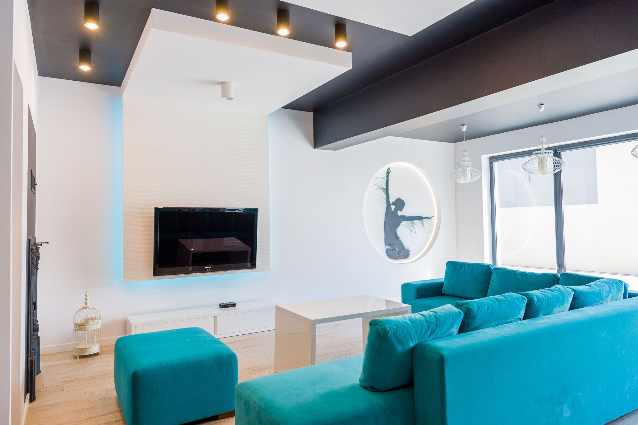 TV connectée, cheminée