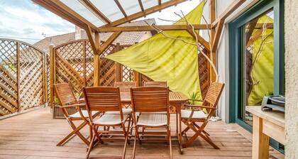 Schickes Cottage in Saasenheim mit Balkon