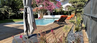 New air-conditioned house Capbreton 6 bedrooms with private bathroom.