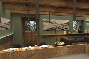 Lobby - Baita Miralago - Salient" with Mountain View, Shared Garden and Wi-Fi (Livigno)