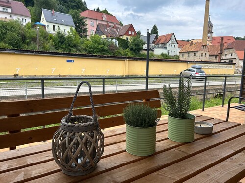 gemütl. FeWo, zentral und ruhig, Säch. Schweiz, 55qm, Familienfreundl., Terrasse