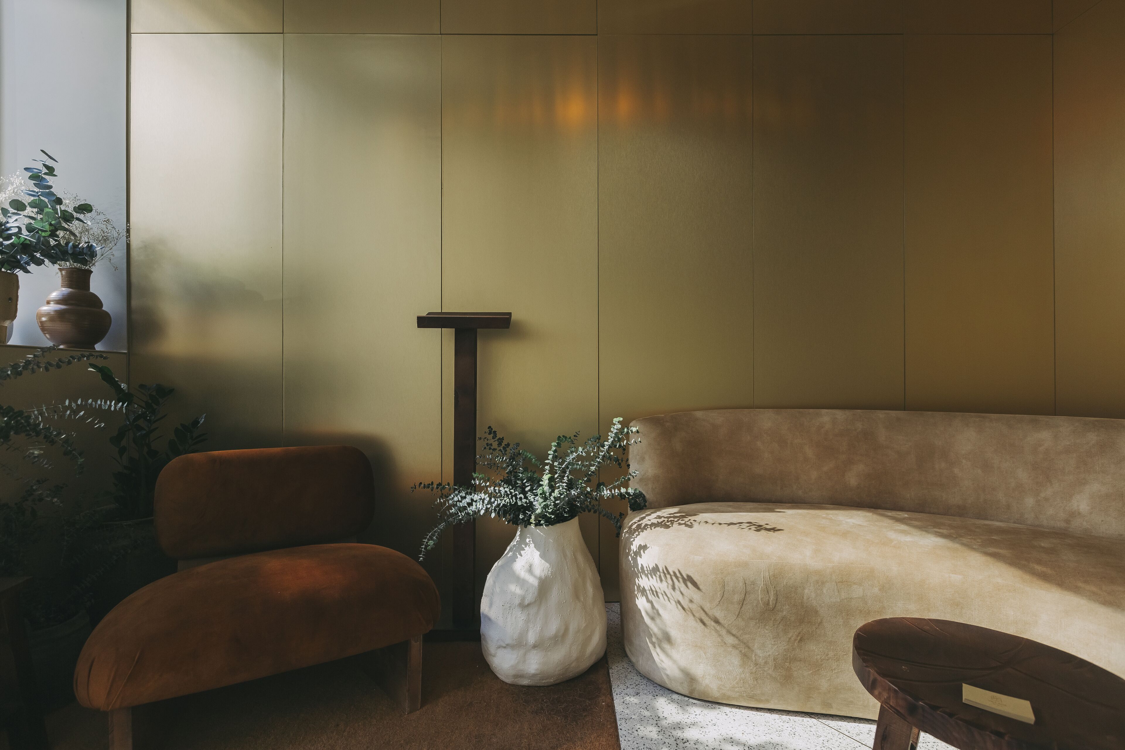 Siddeområde i lobbyen