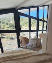 Quarto design, vista para a montanha | Roupas de cama de algodão egípcio, roupas de cama premium