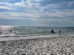 Sun-loungers, beach towels