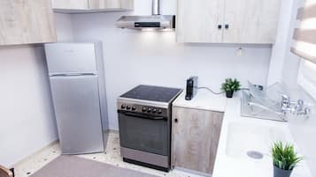 Comfort Apartment | Private kitchen | Fridge, oven
