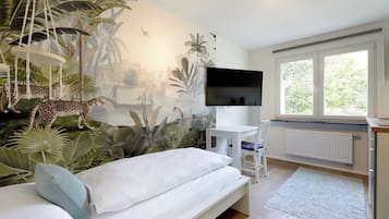 Appartamento City | 1 camera, minibar, una cassaforte in camera, con stile personalizzato
