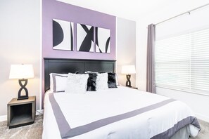 4 bedrooms, iron/ironing board, WiFi, bed sheets