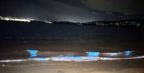 En la playa