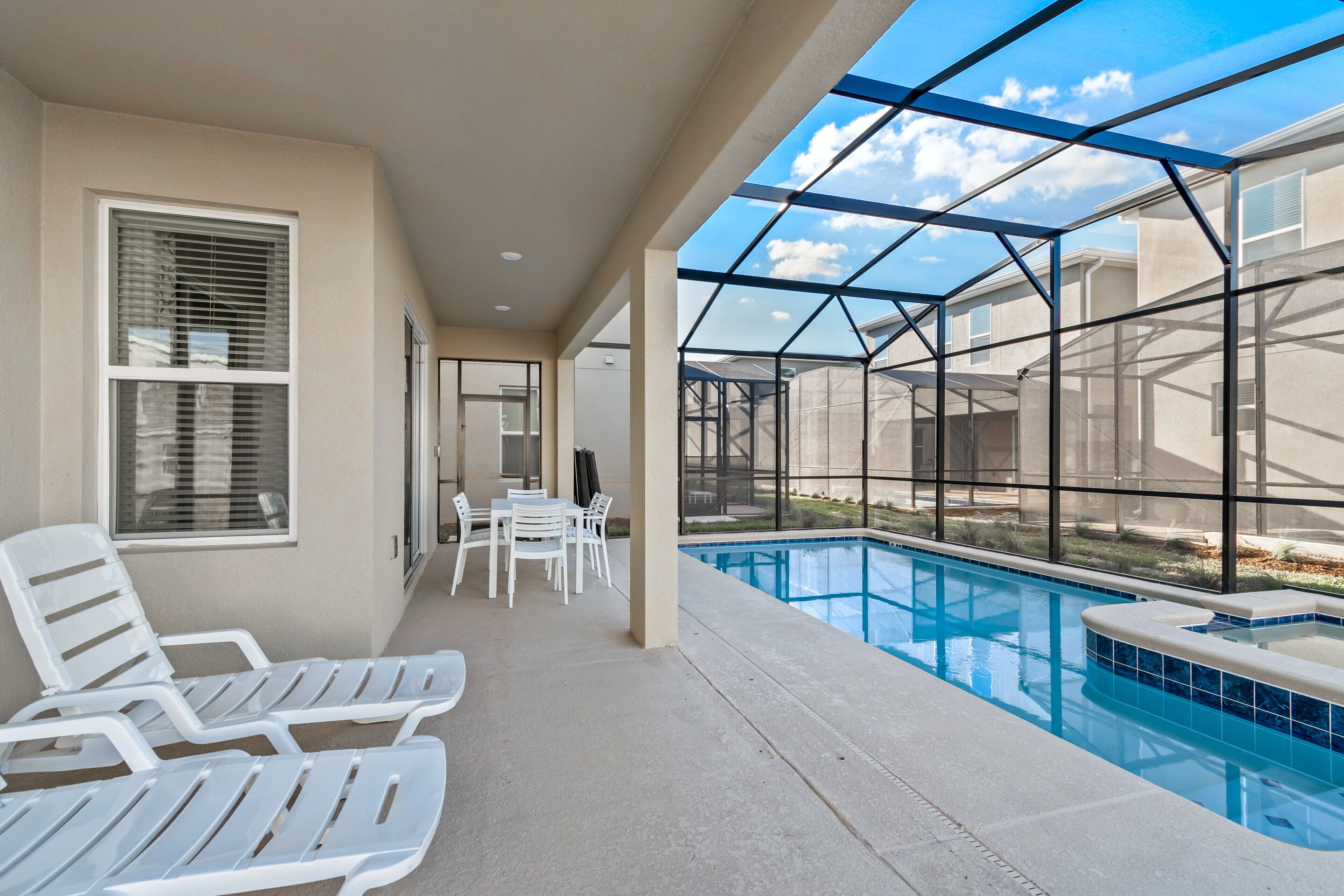 Una piscina riscaldata