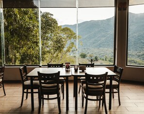 Breakfast, lunch, dinner served; pool views