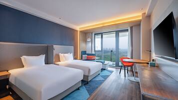 Standard Room, 2 Twin Beds, Sea View (Extra Floor Space) | Minibar, soundproofing, free WiFi, bed sheets