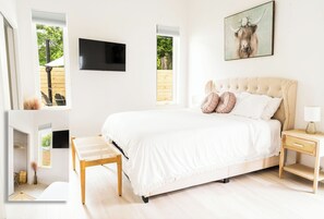 4 chambres, coffres-forts dans les chambres, bureau