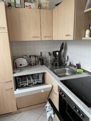 Kühlschrank, Ofen, Herdplatte, Geschirrspüler