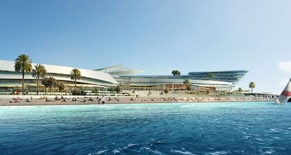 Magnificent 2/4-person beachfront apartment near CAP 3000