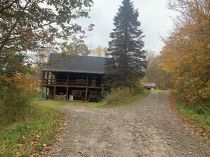 Exterior - Secluded Authentic Log House w/valley view! (Almond)