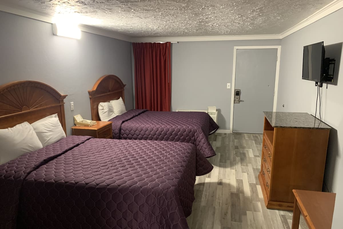 Room, 2 Queen Beds, Non Smoking | Free WiFi, bed sheets