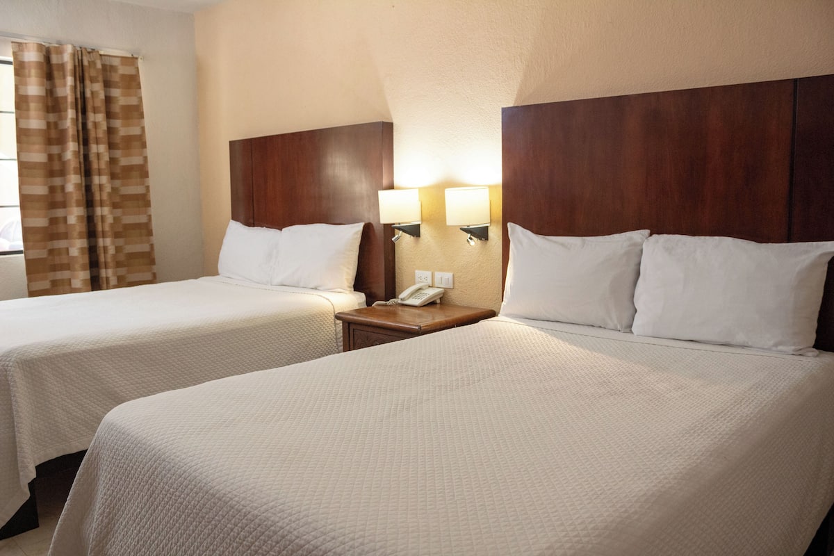 Standard Double Room, 2 Double Beds | Premium bedding, desk, laptop workspace, iron/ironing board