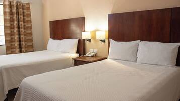 Standard Double Room, 2 Double Beds | Premium bedding, desk, laptop workspace, iron/ironing board