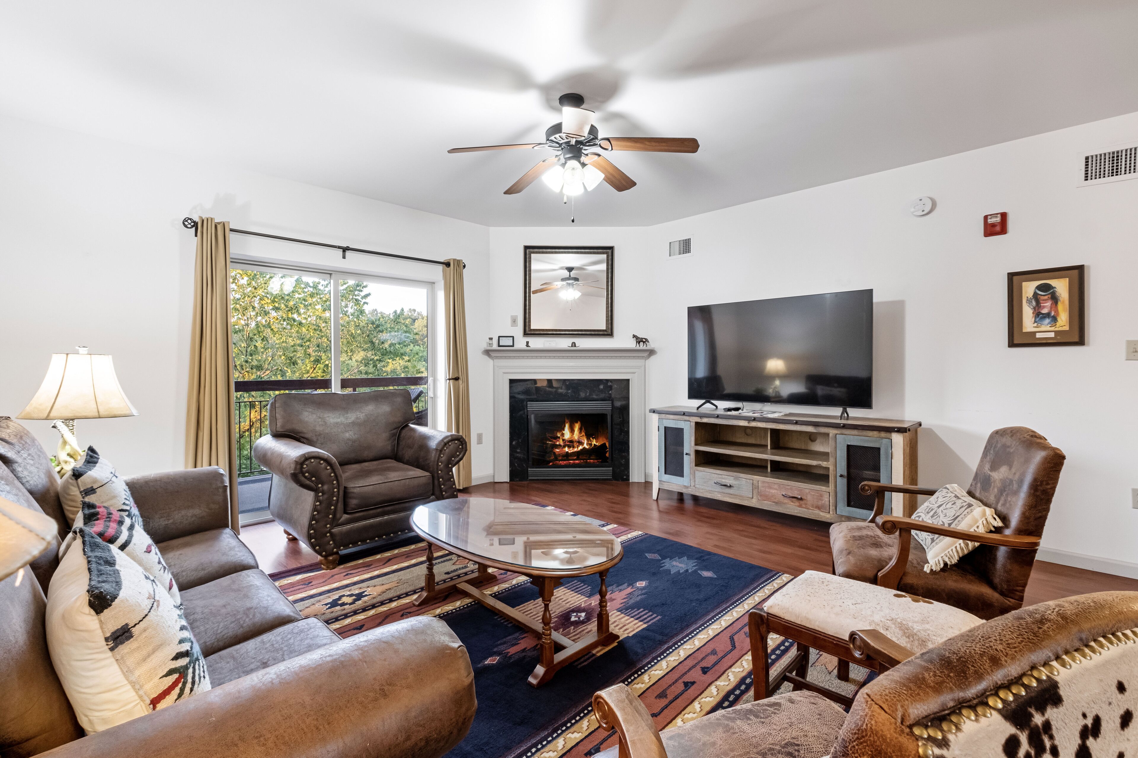 TV connectée, cheminée