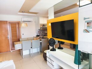 Family Apartment, Patio, Pool View | Living area - Oka Beach Residence (Ipojuca)