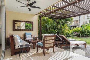 Terrace/patio - Luxury Beach Condo Walk to Town & Ocean (Punta de Mita)