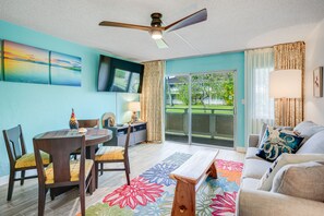 Smart TV - Just Beachy: Garden View Condo with AC at Plantation Hale D7 (Kapaa)