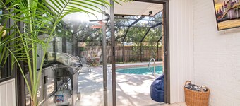 Mid-Century Pool Home | Central Location | Near Downtown And The Beach