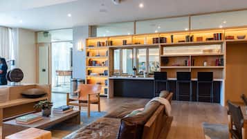 Sala de estar en el lobby
