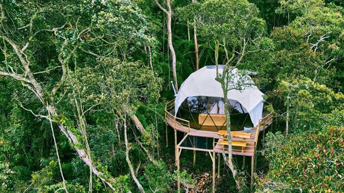 Glamping Alcyone in El Rosal with a view of the Bogotá savannah
